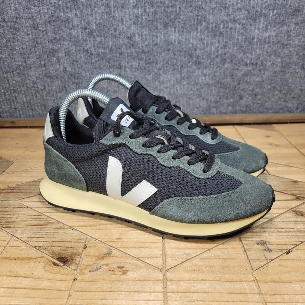 Veja Rio Branco II Womens EU 38 US 7 Alveomesh Sneakers Black White Shoes
